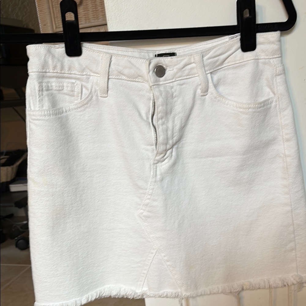 Just Black Cream Mini Pencil Skirt Casual